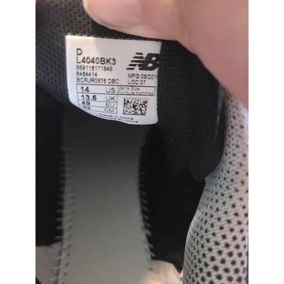 New Balance Rev‎ Lite RC Men Size 14 White Baseball Cleats Customized Shoes - Picture 8 of 12